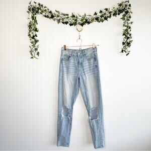 AMERICAN EAGLE OUTFITTERS Distressed Mom Jeans Size 2 X-Long